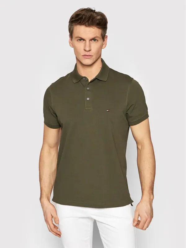 Tommy Hilfiger Tommy Hilfiger Polo 1985 MW0MW17771 Zelena Slim Fit