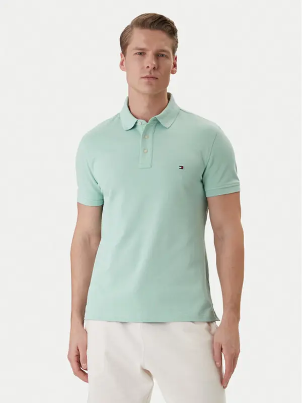 Tommy Hilfiger Tommy Hilfiger Polo 1985 MW0MW17771 Zelena Slim Fit