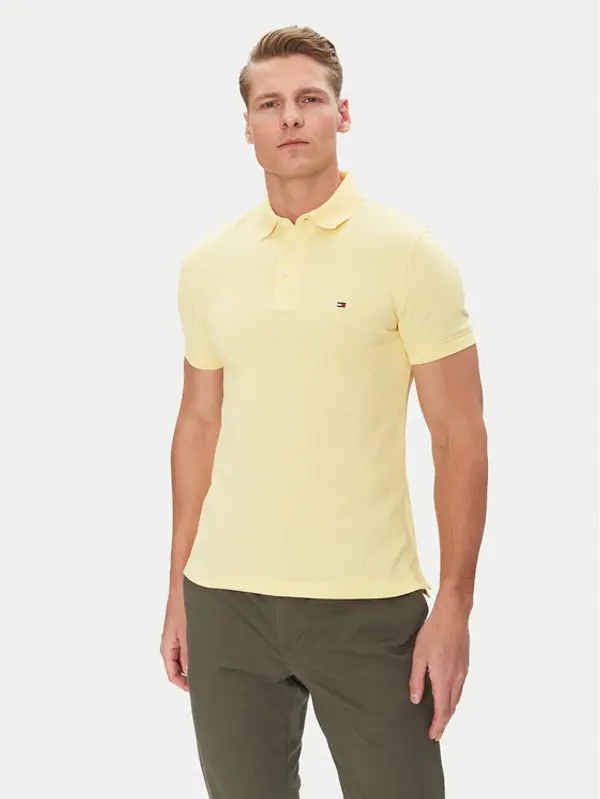 Tommy Hilfiger Tommy Hilfiger Polo 1985 MW0MW17771 Žuta Slim Fit
