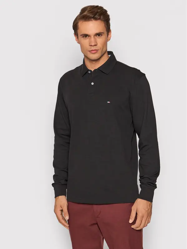 Tommy Hilfiger Tommy Hilfiger Polo 1985 MW0MW20183 Crna Regular Fit