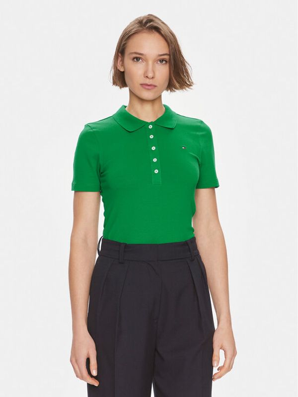 Tommy Hilfiger Tommy Hilfiger Polo 1985 WW0WW37823 Zelena Slim Fit