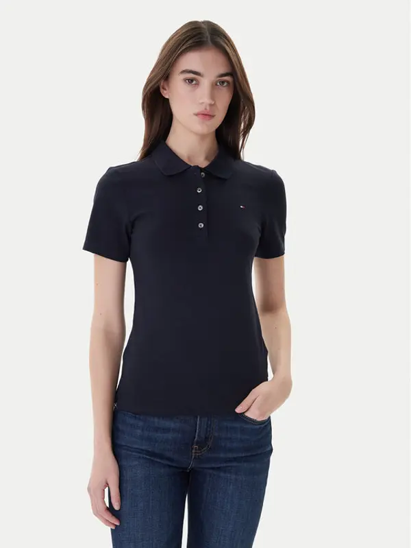 Tommy Hilfiger Tommy Hilfiger Polo 1985 WW0WW42047 Tamnoplava Slim Fit
