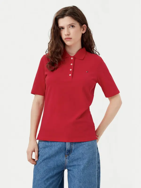 Tommy Hilfiger Tommy Hilfiger Polo 1985 WW0WW43224 Crvena Regular Fit
