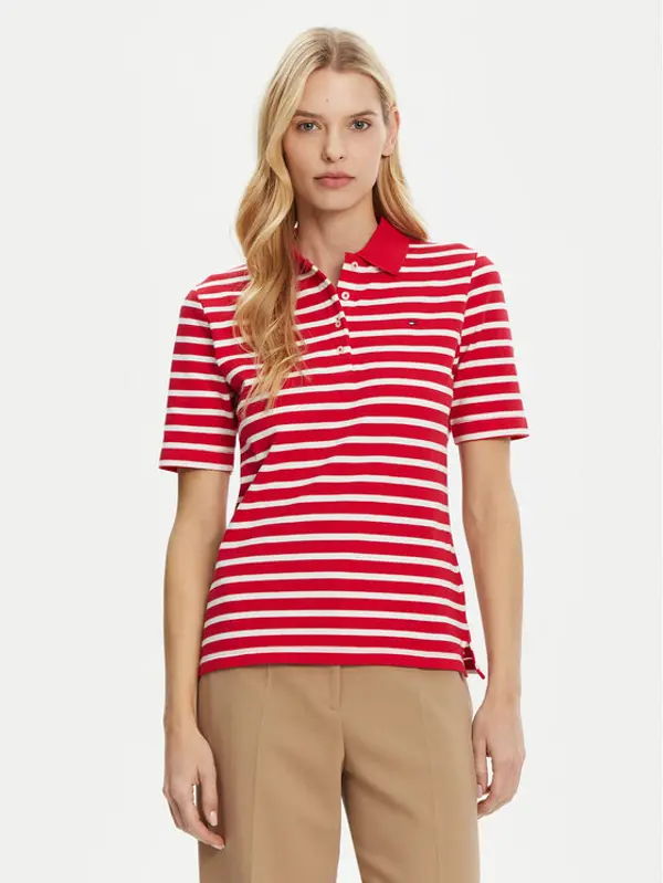 Tommy Hilfiger Tommy Hilfiger Polo 1985 WW0WW43224 Crvena Regular Fit