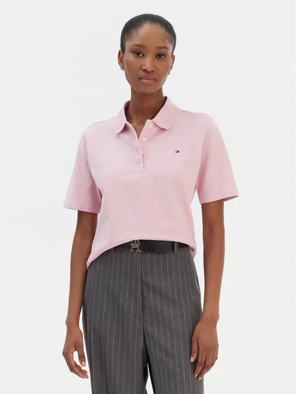 Tommy Hilfiger Tommy Hilfiger Polo 1985 WW0WW43224 Ružičasta Regular Fit