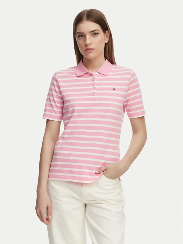 Tommy Hilfiger Tommy Hilfiger Polo 1985 WW0WW43224 Svijetlo roza Regular Fit