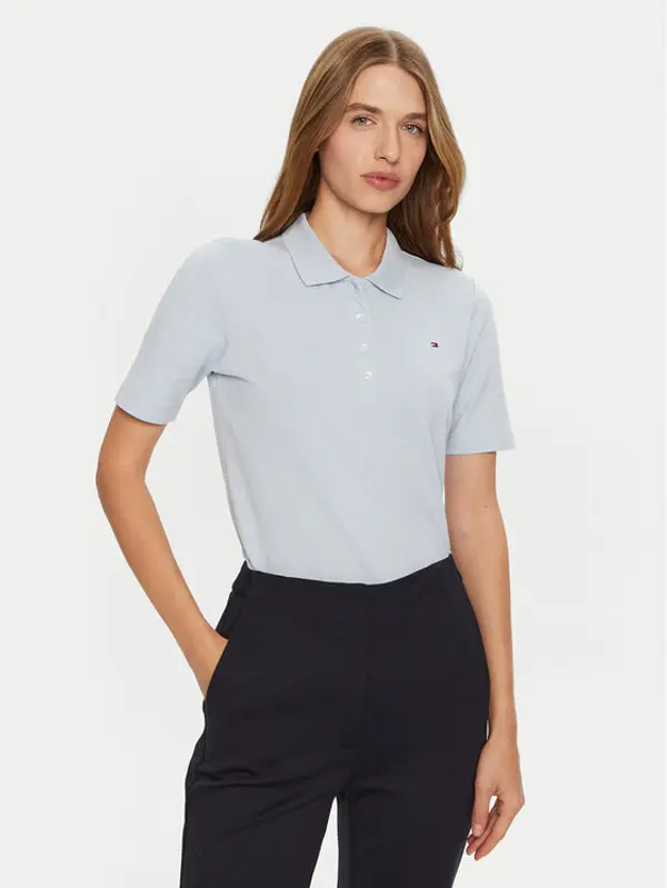 Tommy Hilfiger Tommy Hilfiger Polo 1985 WW0WW43224 Svijetloplava Regular Fit