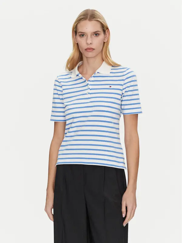 Tommy Hilfiger Tommy Hilfiger Polo 1985 WW0WW43224 Svijetloplava Regular Fit