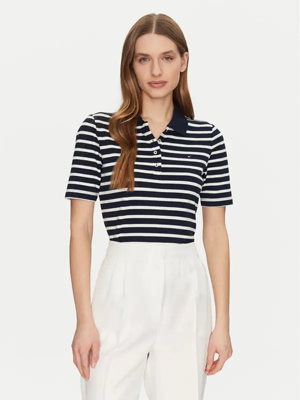 Tommy Hilfiger Tommy Hilfiger Polo 1985 WW0WW43224 Tamnoplava Regular Fit