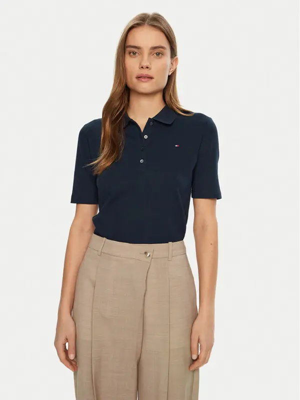 Tommy Hilfiger Tommy Hilfiger Polo 1985 WW0WW43224 Tamnoplava Regular Fit
