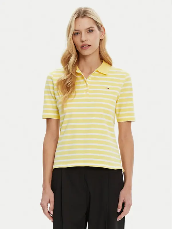 Tommy Hilfiger Tommy Hilfiger Polo 1985 WW0WW43224 Žuta Regular Fit