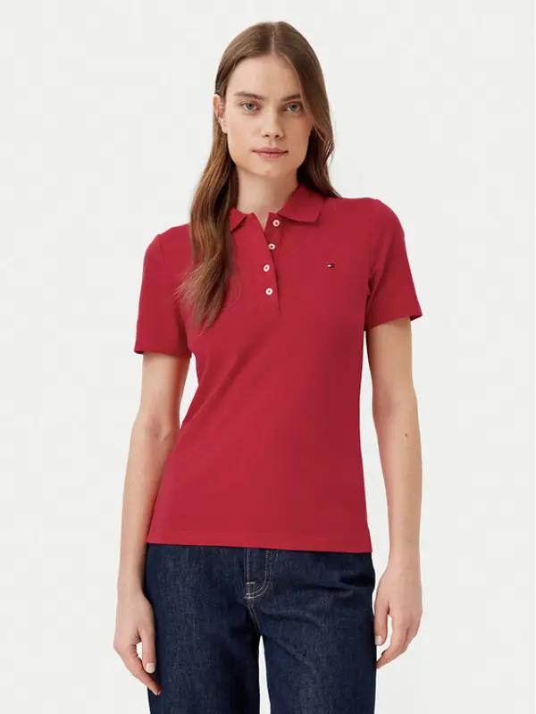 Tommy Hilfiger Tommy Hilfiger Polo 1985 WW0WW43225 Crvena Slim Fit