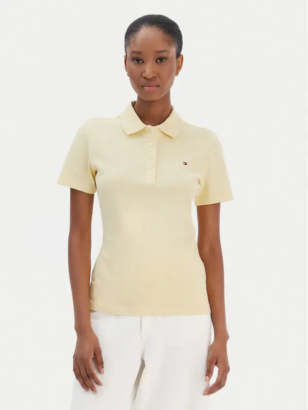 Tommy Hilfiger Tommy Hilfiger Polo 1985 WW0WW43225 Žuta Slim Fit