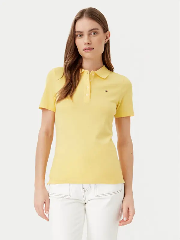 Tommy Hilfiger Tommy Hilfiger Polo 1985 WW0WW43225 Žuta Slim Fit