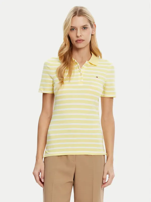 Tommy Hilfiger Tommy Hilfiger Polo 1985 WW0WW43225 Žuta Slim Fit