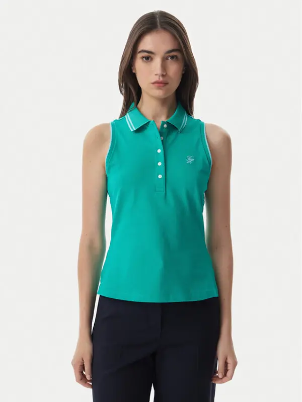 Tommy Hilfiger Tommy Hilfiger Polo 1985 WW0WW49561 Zelena Slim Fit