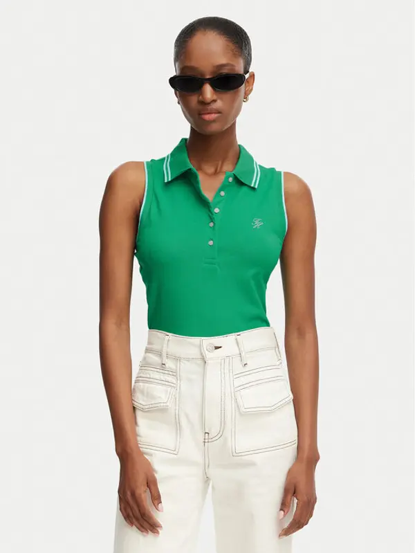 Tommy Hilfiger Tommy Hilfiger Polo 1985 WW0WW49561 Zelena Slim Fit