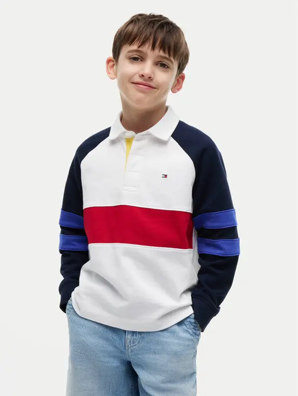 Tommy Hilfiger Tommy Hilfiger Polo Colourblock KB0KB10584 Bijela Regular Fit