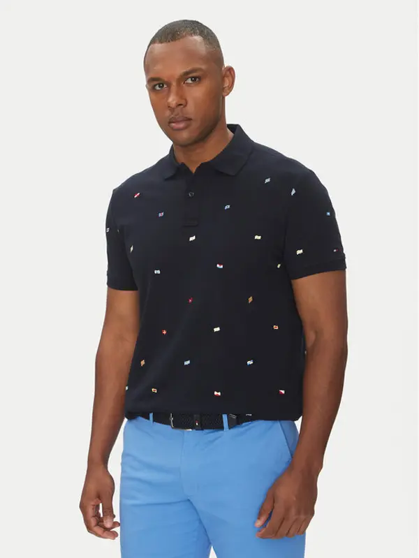 Tommy Hilfiger Tommy Hilfiger Polo Critter MW0MW39044 Tamnoplava Regular Fit