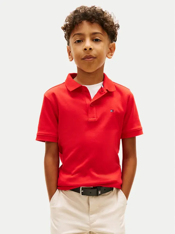 Tommy Hilfiger Tommy Hilfiger Polo Essential KB0KB10007 Crvena Regular Fit