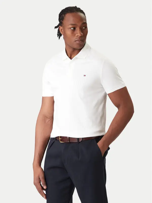Tommy Hilfiger Tommy Hilfiger Polo Essential MW0MW35585 Bijela Regular Fit