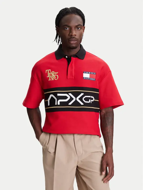 Tommy Hilfiger Tommy Hilfiger Polo F1 Movie Race Day MW0MW41393 Crvena Relaxed Fit