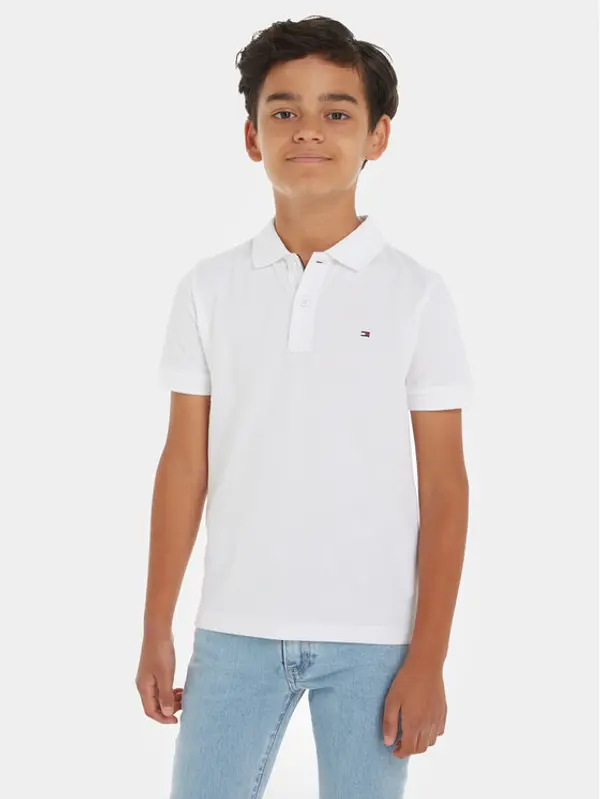 Tommy Hilfiger Tommy Hilfiger Polo Flag KB0KB09103 Bijela Regular Fit