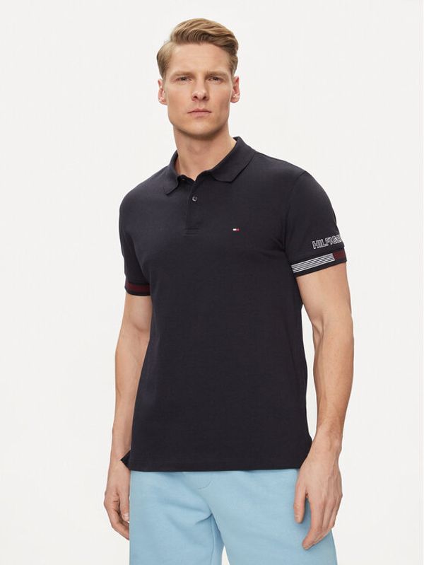 Tommy Hilfiger Tommy Hilfiger Polo Flag MW0MW34780 Tamnoplava Slim Fit