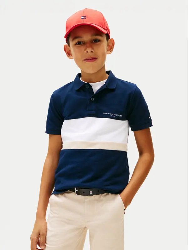Tommy Hilfiger Tommy Hilfiger Polo KB0KB10383 Tamnoplava Regular Fit