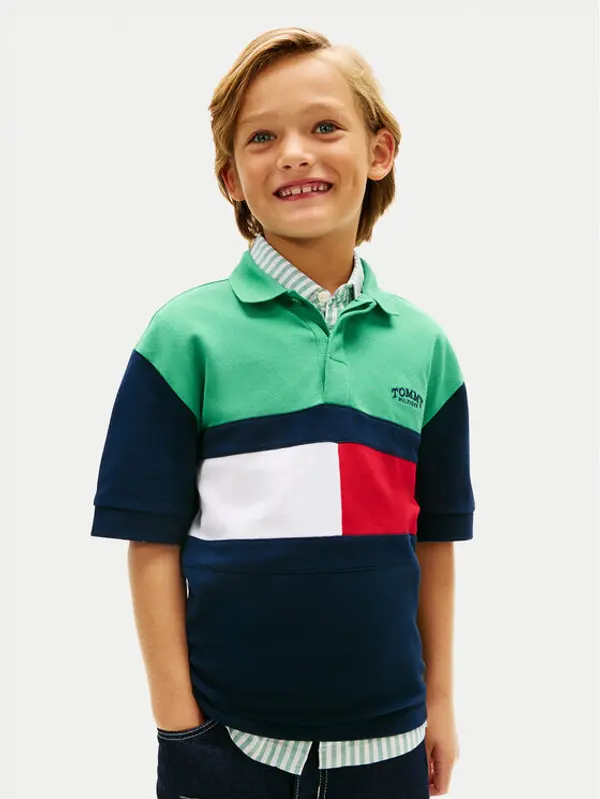 Tommy Hilfiger Tommy Hilfiger Polo KB0KB10413 Šarena Regular Fit