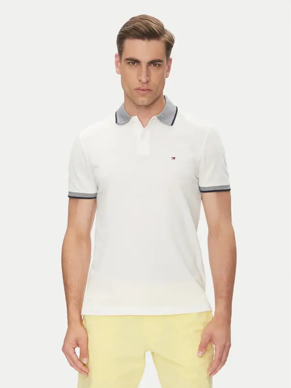 Tommy Hilfiger Tommy Hilfiger Polo MW0MW33140 Bijela Regular Fit