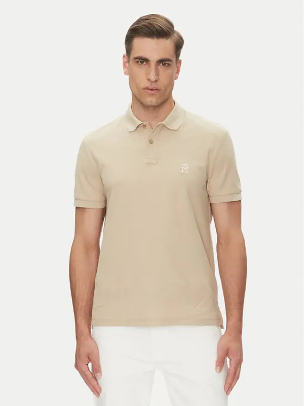 Tommy Hilfiger Tommy Hilfiger Polo MW0MW33167 Bež Regular Fit