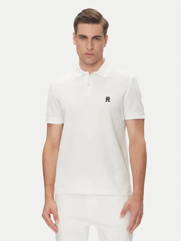 Tommy Hilfiger Tommy Hilfiger Polo MW0MW33167 Bijela Regular Fit
