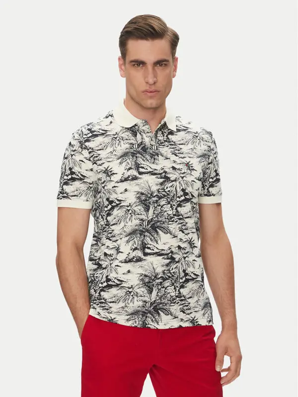 Tommy Hilfiger Tommy Hilfiger Polo MW0MW38475 Bež Regular Fit