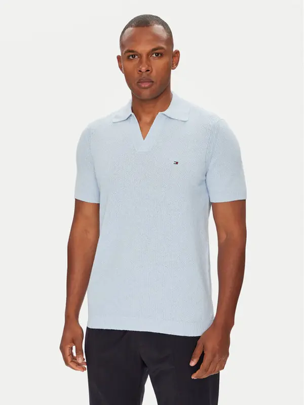 Tommy Hilfiger Tommy Hilfiger Polo MW0MW39531 Svijetloplava Regular Fit