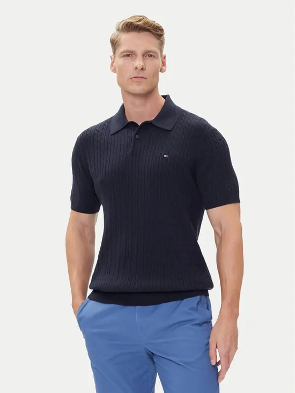 Tommy Hilfiger Tommy Hilfiger Polo MW0MW40701 Tamnoplava Regular Fit