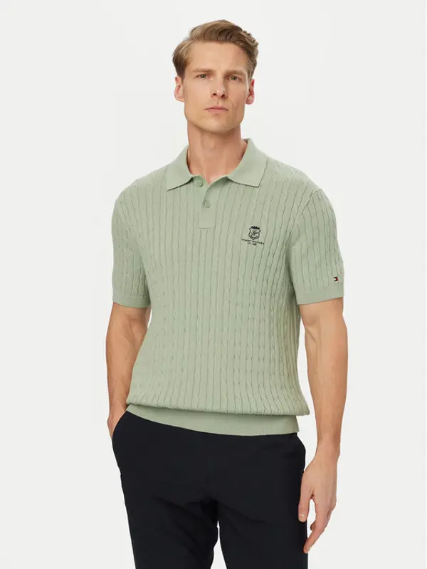 Tommy Hilfiger Tommy Hilfiger Polo MW0MW42788 Svijetlo zelena Regular Fit