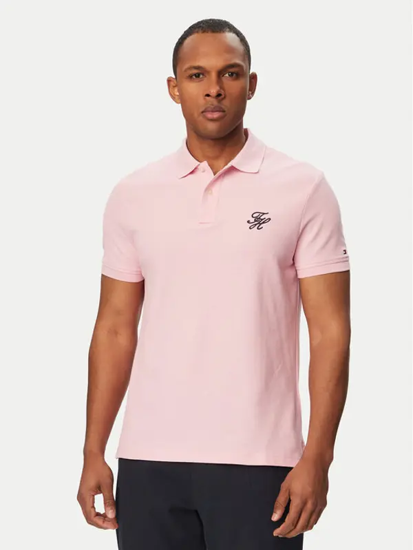 Tommy Hilfiger Tommy Hilfiger Polo MW0MW43046 Ružičasta Regular Fit