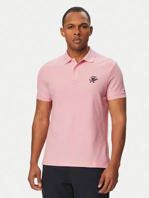 Tommy Hilfiger Tommy Hilfiger Polo MW0MW43046 Ružičasta Regular Fit