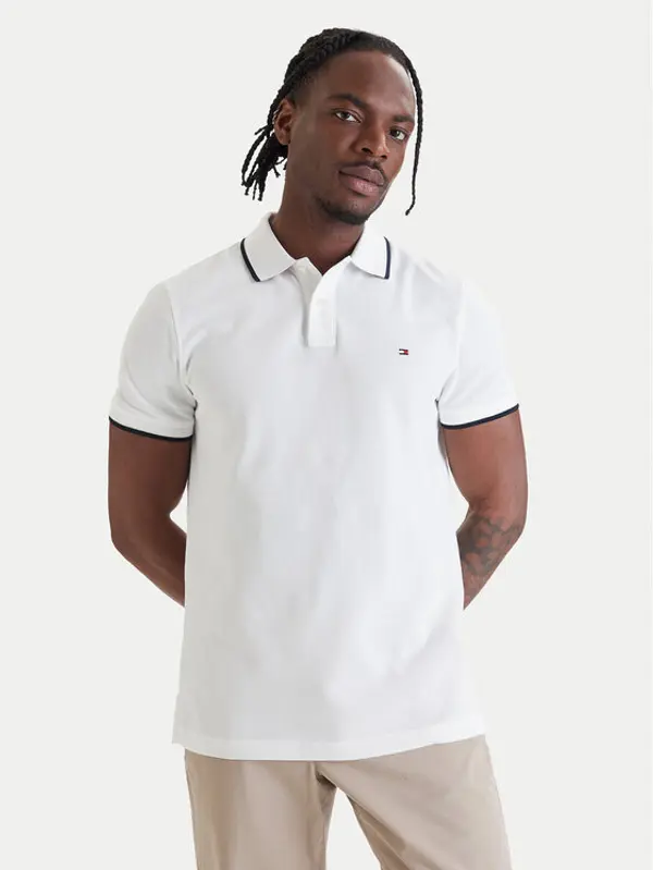 Tommy Hilfiger Tommy Hilfiger Polo Pique MW0MW42748 Bijela Regular Fit