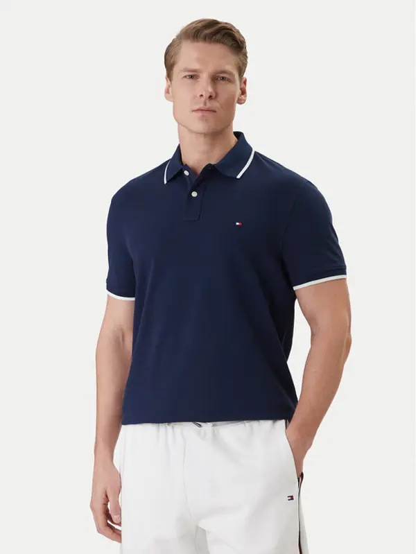 Tommy Hilfiger Tommy Hilfiger Polo Pique MW0MW42748 Tamnoplava Regular Fit