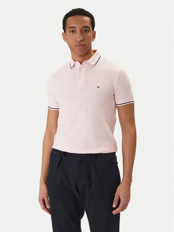 Tommy Hilfiger Tommy Hilfiger Polo Seasonal MW0MW39993 Ružičasta Slim Fit