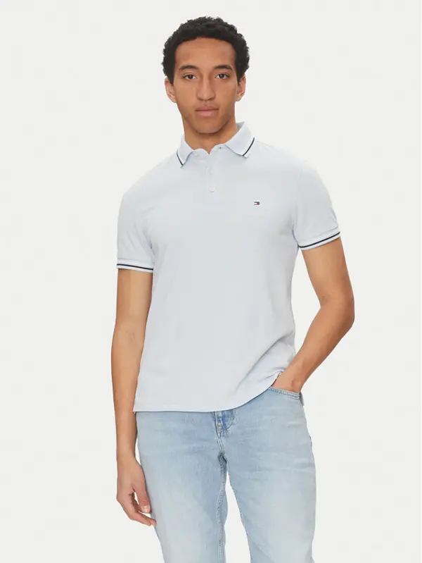 Tommy Hilfiger Tommy Hilfiger Polo Seasonal MW0MW39993 Svijetloplava Slim Fit