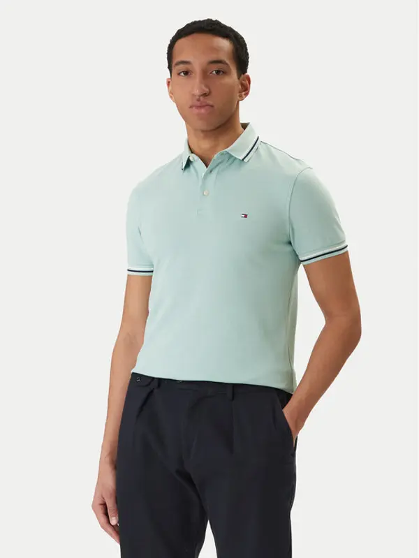 Tommy Hilfiger Tommy Hilfiger Polo Seasonal MW0MW39993 Zelena Slim Fit