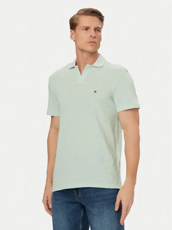 Tommy Hilfiger Tommy Hilfiger Polo Textured Oxford Pique MW0MW38482 Svijetlo zelena Regular Fit