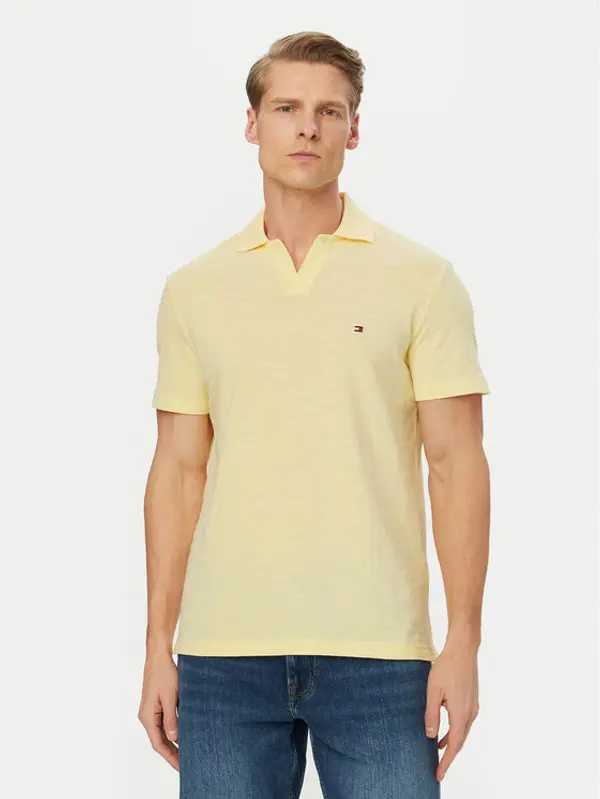 Tommy Hilfiger Tommy Hilfiger Polo Textured Oxford Pique MW0MW38482 Svijetlo žuta Regular Fit