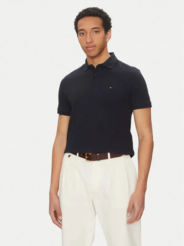 Tommy Hilfiger Tommy Hilfiger Polo Vertical MW0MW38951 Tamnoplava Regular Fit