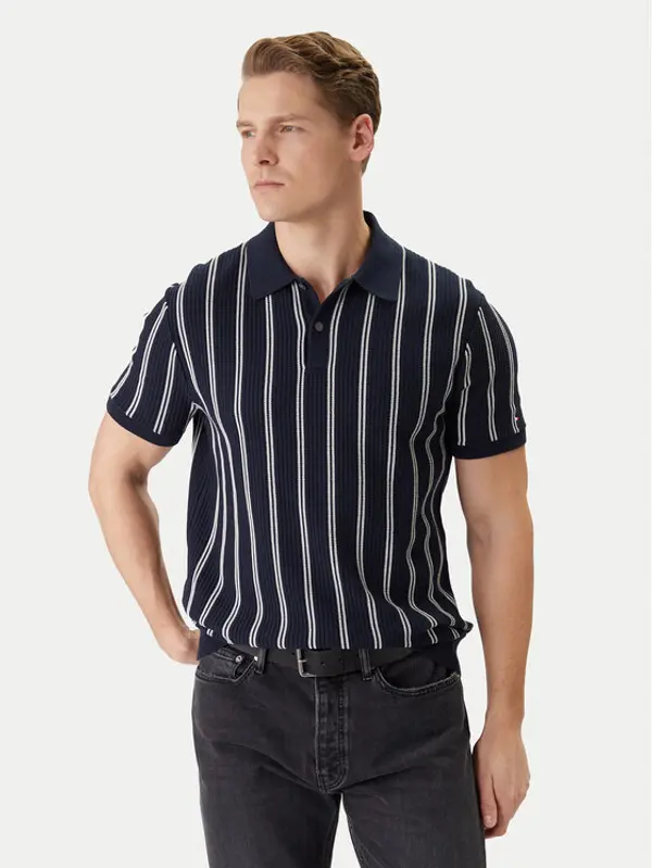 Tommy Hilfiger Tommy Hilfiger Polo Vertical MW0MW41949 Tamnoplava Regular Fit