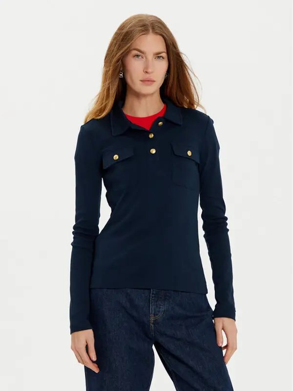 Tommy Hilfiger Tommy Hilfiger Polo WW0WW45308 Tamnoplava Slim Fit
