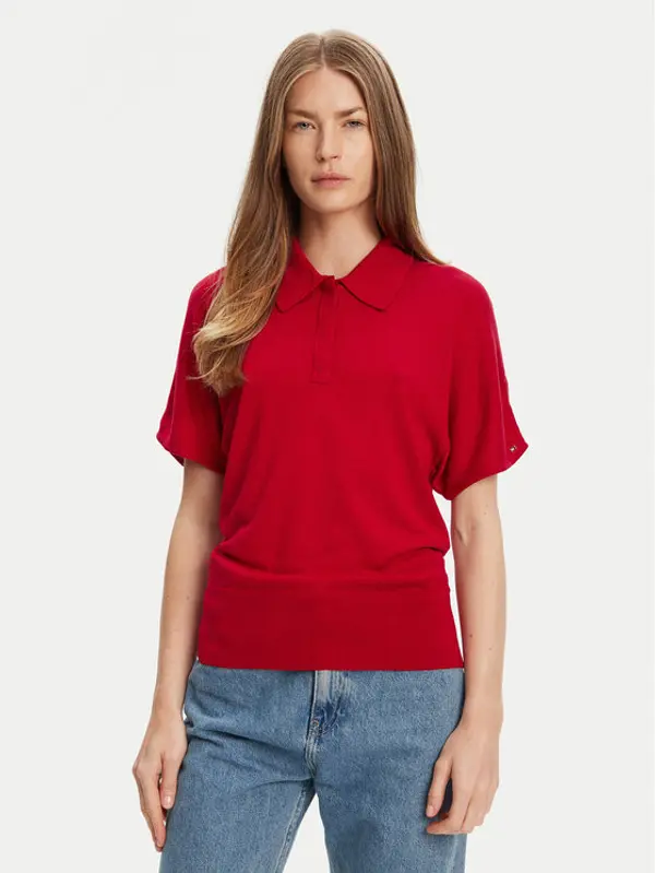 Tommy Hilfiger Tommy Hilfiger Polo WW0WW45652 Crvena Regular Fit